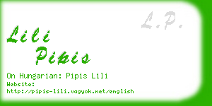 lili pipis business card